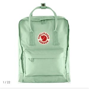 Mint Green Fjallraven Kanken Backpack